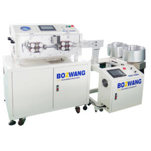 BZW-882DH35-2RS computerized cutting and stripping integrated machine with two wire winding units copper wire winding machine machines cutting